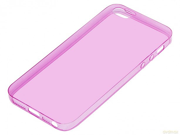 Etui iphone 5 różowe "u"