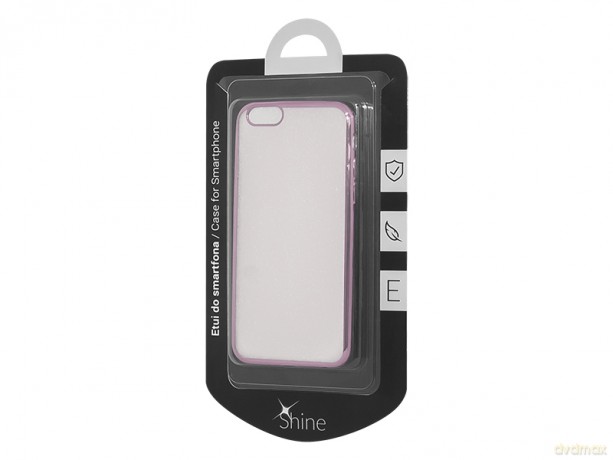 Etui iphone 6 6s plus różowe złoto "e"