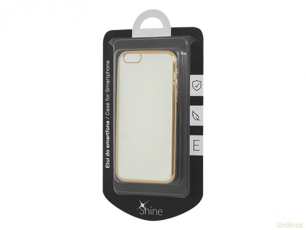 Etui iphone 6 6s plus złote "e"