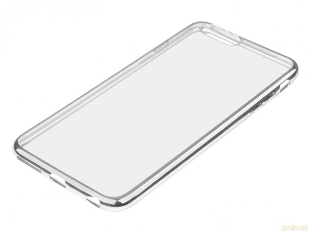 Etui iphone 7/8 plus srebrne "e"
