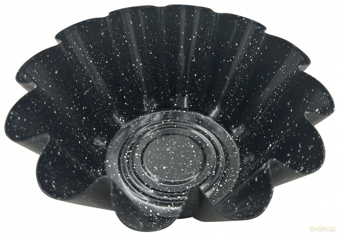 Forma do pieczenia ciasta, metalowa, z powłoką nieprzywieralną, czarna, średnica 23,5 cm, klausberg, kb-7837