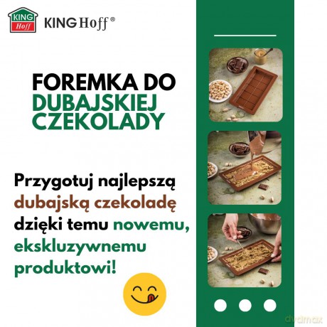Forma silikonowa do czekolady dubajskiej, 25x13,5 cm, kinghoff, kh-1945