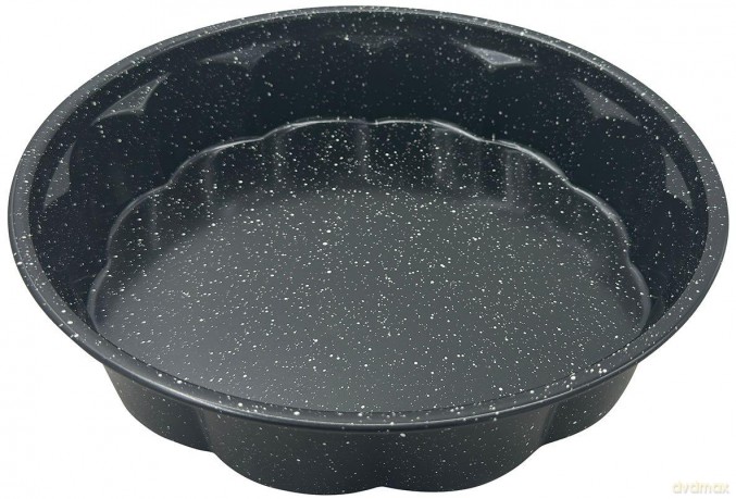 Forma, okrągłą, metalowa, z powłoką nieprzywieralną, czarna, średnica 27,5 cm, klausberg, kb-7838