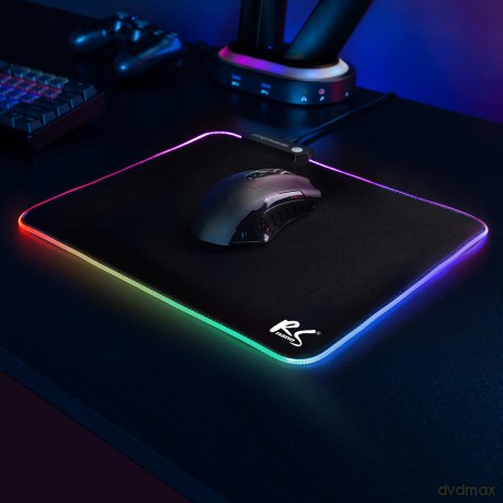 Gamingowa podkładka pod mysz z podświetleniem LED RGB NanoRS, 300x250x4mm, RS704