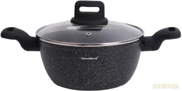 Garnek, kolor czarny-marmurek, śr.20cm, 2,36l klausberg