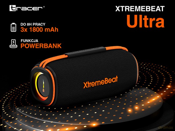 Głośniki TRACER XtremeBeat Ultra TWS BT RGB BLACK