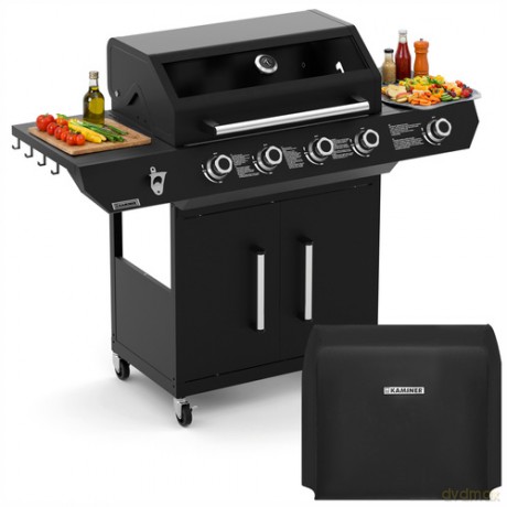 Grill gazowy 4+1 17kW Varen Black 5.0 Kaminer