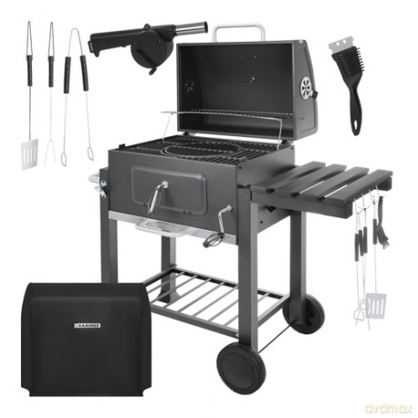 Grill ogrodowy z pokrywą 116x55x110cm Kaminer