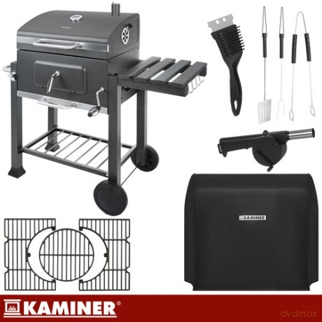 Grill ogrodowy z pokrywą 116x55x120cm Kaminer