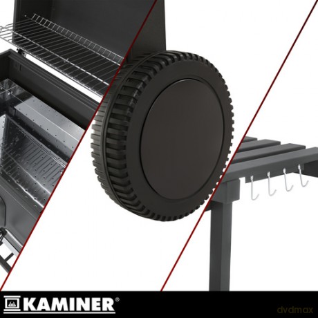 Grill ogrodowy z pokrywą 116x55x120cm Kaminer