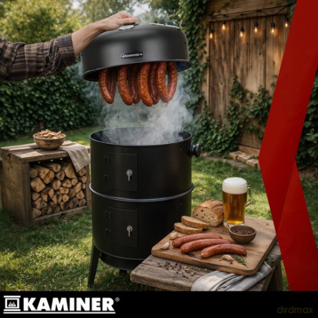 Grill ogrodowy z pokrywą 44x80x42cm Kaminer