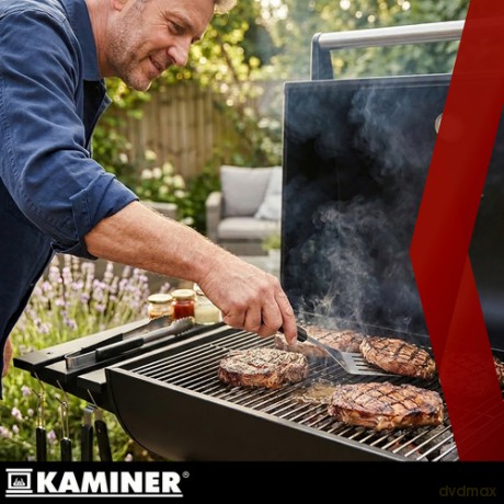 Grill ogrodowy z pokrywą 82x51x117cm Kaminer