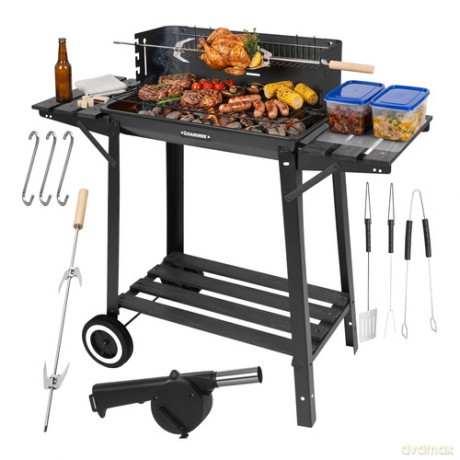Grill ogrodowy z rożnem 93x41x86cm Kaminer