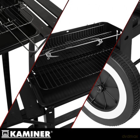 Grill ogrodowy z rożnem 93x41x86cm Kaminer