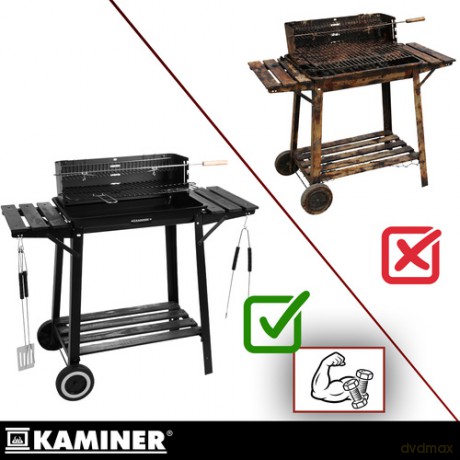 Grill ogrodowy z rożnem 93x41x86cm Kaminer