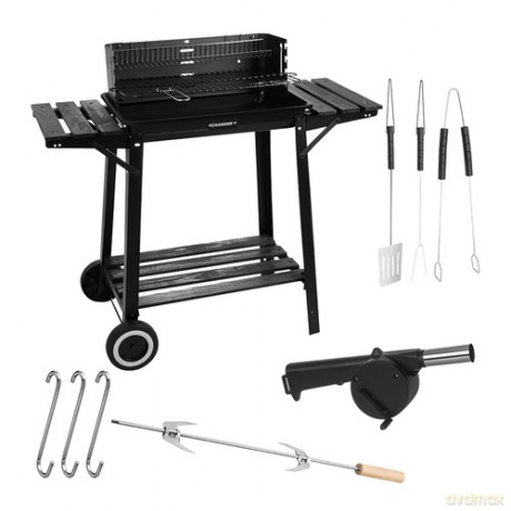 Grill ogrodowy z rożnem 93x41x86cm Kaminer