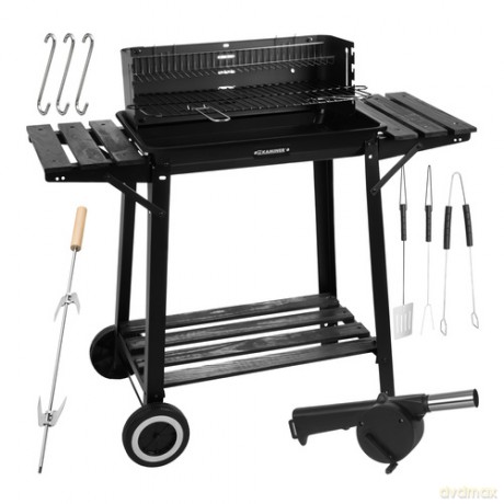 Grill ogrodowy z rożnem 93x41x86cm Kaminer