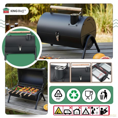 Grill ogrodowy, węglowy, przenośny, turystyczny, kinghoff