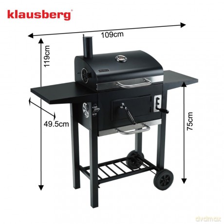 Grill ogrodowy, zaawansowane, pełna kontrola grillowania, klausberg