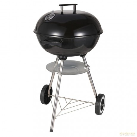 Grill węglowy ogrodowy, z pokrywą, na kółkach, kinghoff, kh-2033