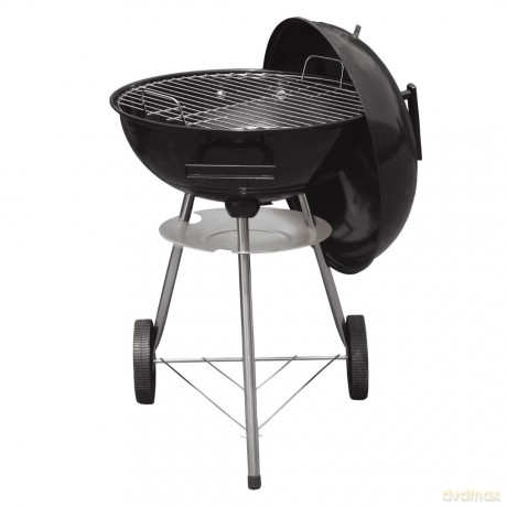 Grill węglowy ogrodowy, z pokrywą, na kółkach, kinghoff, kh-2033