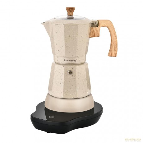 Kawiarka elektryczna espresso, 300 ml, beżowy, 500 w, klausberg kb-7999