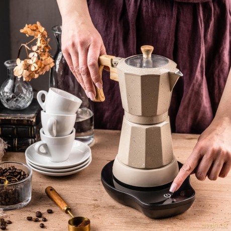 Kawiarka elektryczna espresso, 300 ml, beżowy, 500 w, klausberg kb-7999