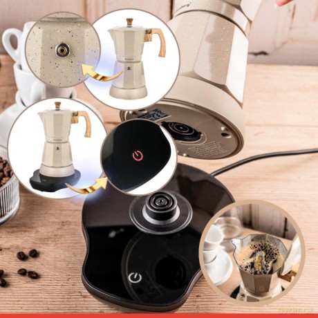 Kawiarka elektryczna espresso, 300 ml, beżowy, 500 w, klausberg kb-7999
