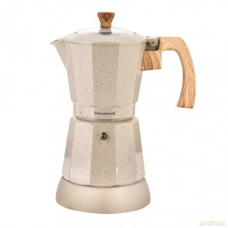 Kawiarka elektryczna espresso, 300 ml, beżowy, 500 w, klausberg kb-7999