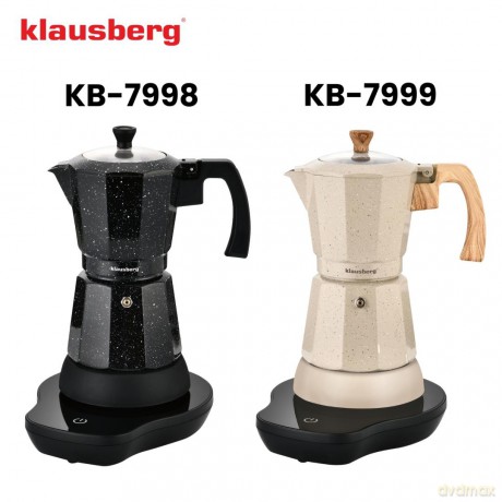 Kawiarka elektryczna espresso, 300 ml, czarny, 500 w, klausberg kb-7998