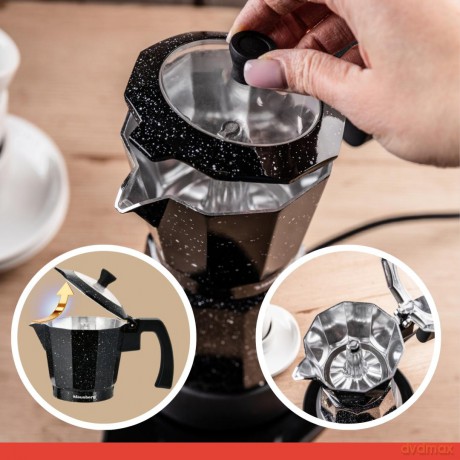 Kawiarka elektryczna espresso, 300 ml, czarny, 500 w, klausberg kb-7998