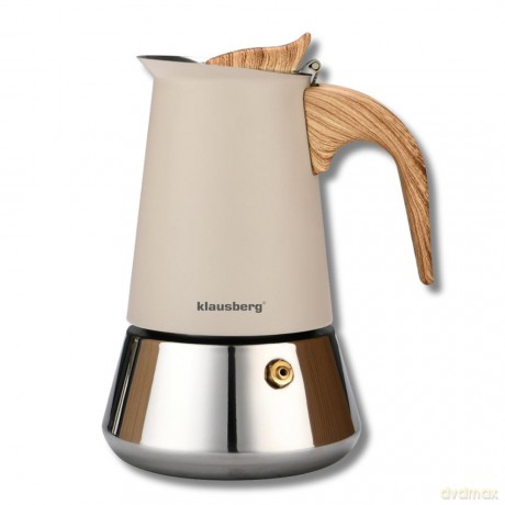 Kawiarka stalowa espresso, 200 ml, indukcja, klausberg kb-7994