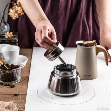 Kawiarka stalowa espresso, 300 ml, indukcja, klausberg kb-7995