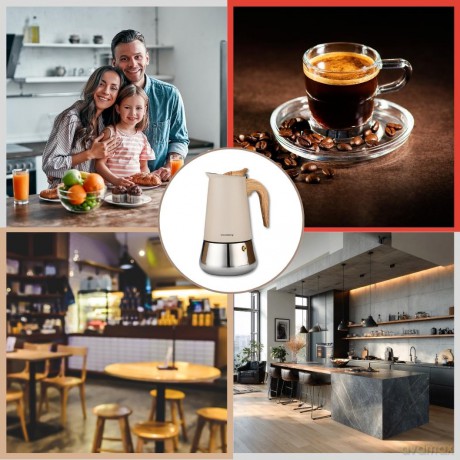 Kawiarka stalowa espresso, 450 ml, indukcja, klausberg kb-7996
