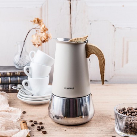 Kawiarka stalowa espresso, 450 ml, indukcja, klausberg kb-7996