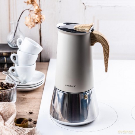Kawiarka stalowa espresso, 600 ml, indukcja, klausberg kb-7997