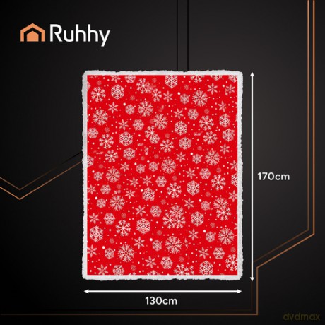 Koc świąteczny flanelowy 1,3x1,7m Ruhhy 26611