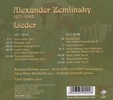 Zemlinsky: Songs [CD]