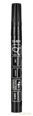 Marker budowlany gruby, 4 kolory, permanentny, wodoodporny, lakierowy, aluminiowy, 4 szt.