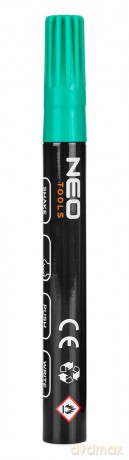 Marker budowlany gruby, 4 kolory, permanentny, wodoodporny, lakierowy, aluminiowy, 4 szt.