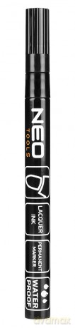 Marker budowlany, 4 kolory, permanentny, wodoodporny, lakierowy, aluminiowy, 4 szt.