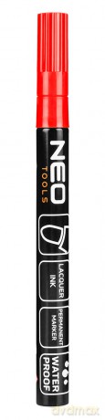 Marker budowlany, 4 kolory, permanentny, wodoodporny, lakierowy, aluminiowy, 4 szt.