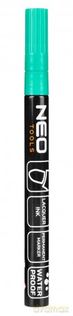 Marker budowlany, 4 kolory, permanentny, wodoodporny, lakierowy, aluminiowy, 4 szt.