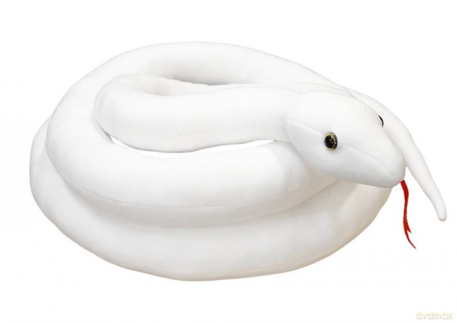 Maskotka Pluszowa Wąż Biały 300 cm