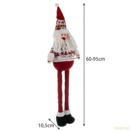 Mikołaj świąteczny- teleskopowy 95cm Ruhhy 22340