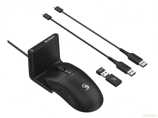 Mysz A4TECH BLOODY R72 PRO DUO WRLS 2,4G+USB Black