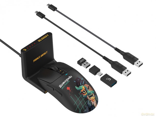 Mysz A4TECH BLOODY R72 ULTRA DUO WRLS 2,4G+USB Renegade Midnight