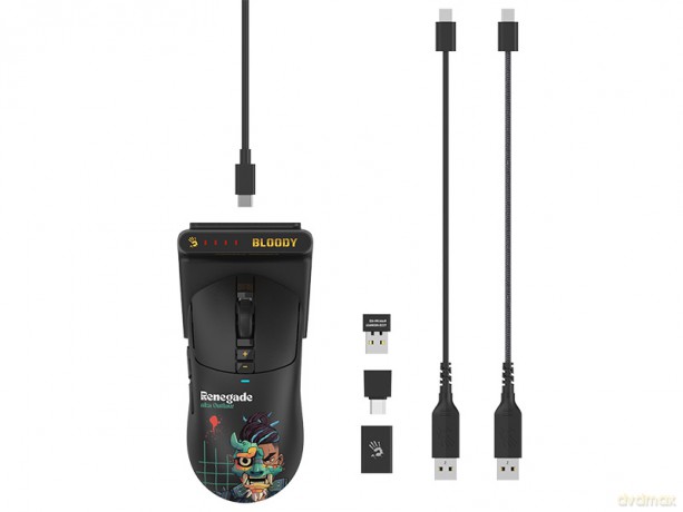 Mysz A4TECH BLOODY R72 ULTRA DUO WRLS 2,4G+USB Renegade Midnight