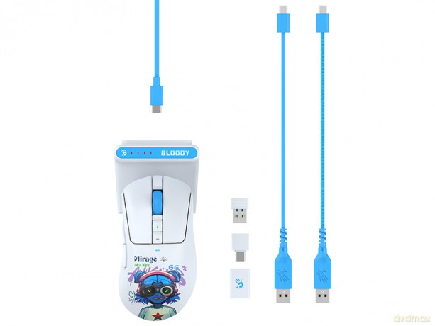 Mysz A4TECH BLOODY R73 ULTRA DUO WRLS 2,4G+USB Nyx Mirage