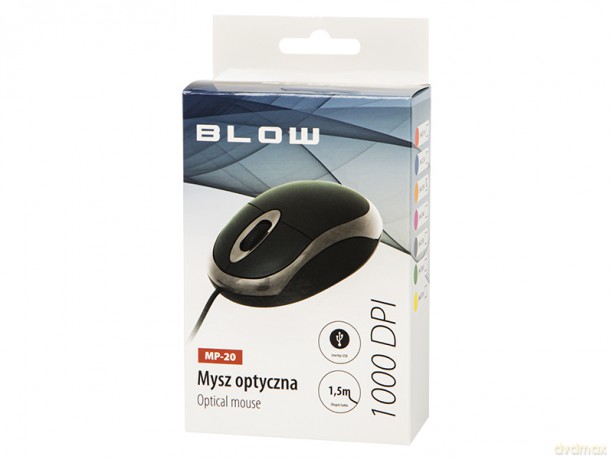 Mysz optyczna blow mp-20 usb pomarańczowa`